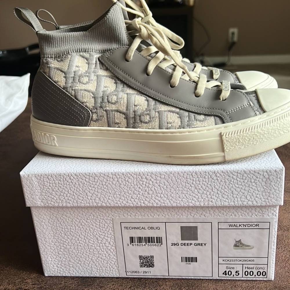 Authentic Dior sneakers awaiting a closet to finesse your outfit. Slightly used